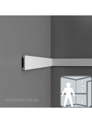 Напольный плинтус гладкий Orac Decor DX157-2600
