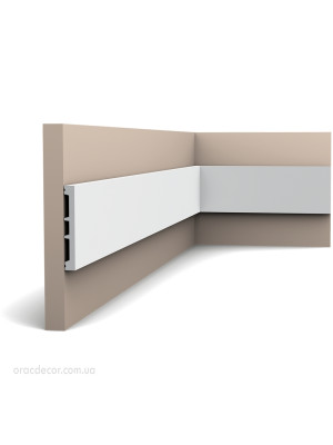 Напольный плинтус гладкий Orac Decor DX163-2600