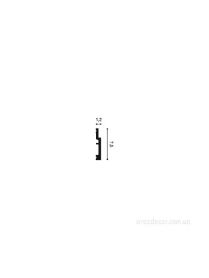 Напольный плинтус гладкий Orac decor DX187 2600