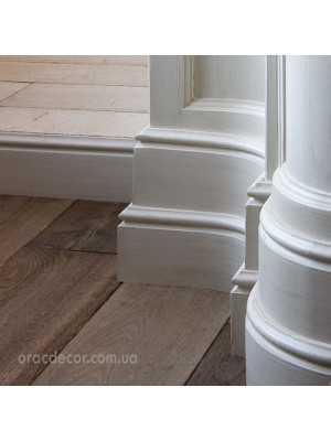 Напольный плинтус гладкий Orac Decor SX118-RAL9003 цвет белый