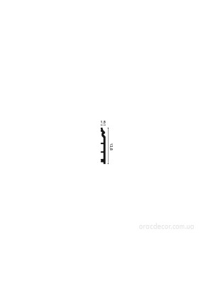 Напольный плинтус гладкий Orac Decor SX118-RAL9003 цвет белый