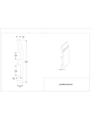 Напольный плинтус гладкий Orac Decor SX118-RAL9003 цвет белый