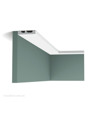Напольный плинтус гладкий Orac decor SX157-RAL9003 цвет белый