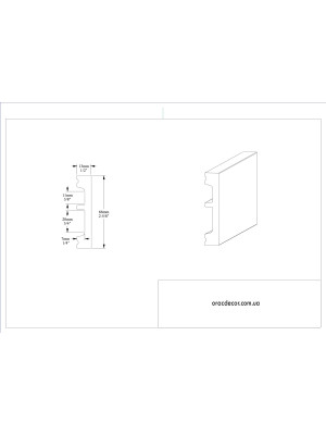 Напольный плинтус гладкий Orac decor SX157-RAL9003 цвет белый
