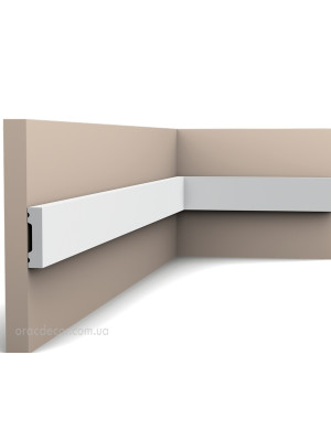 Молдинг гладкий Orac decor SX162-RAL9003 цвет белый