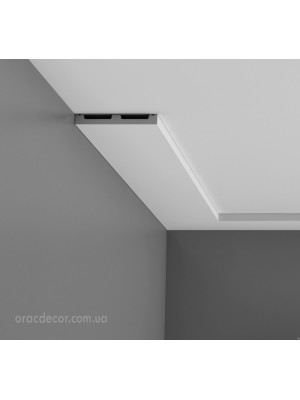 Напольный плинтус гладкий Orac decor SX163-RAL9003 цвет белый