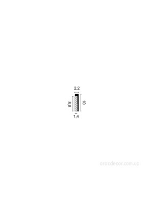 Напольный плинтус гладкий Orac decor SX171-RAL9003 цвет белый