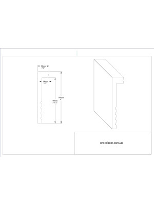 Напольный плинтус гладкий Orac decor SX171-RAL9003 цвет белый