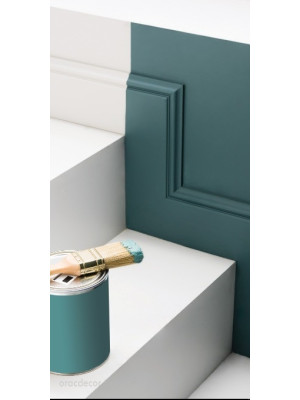 Напольный плинтус гладкий Orac decor SX173-RAL9003 цвет белый