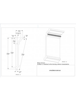 Карниз с орнаментом Orac Decor C308