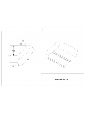 Карниз гладкий Orac Decor CB502N