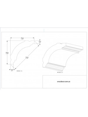 Карниз гладкий Orac Decor CB510N