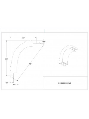 Карниз гладкий Orac Decor CB523N