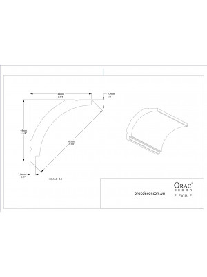 Карниз гибкий Orac Decor CX109F