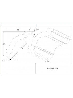Карниз гладкий Orac Decor CX124