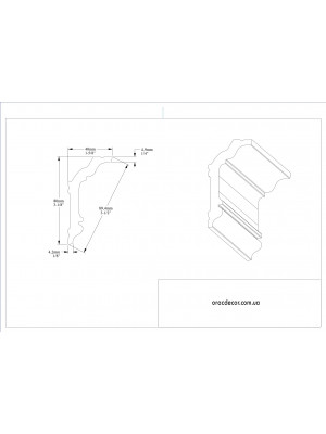 Карниз гладкий Orac decor CX176