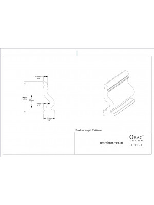Молдинг гибкий Orac decor DX174F