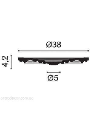 Потолочная розетка Orac Decor R08
