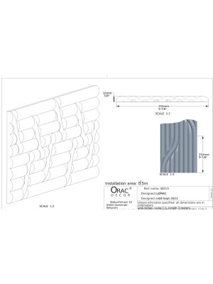 3D панель из полиуретана Orac decor W213