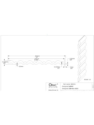 3D панель из полиуретана Orac decor WX211