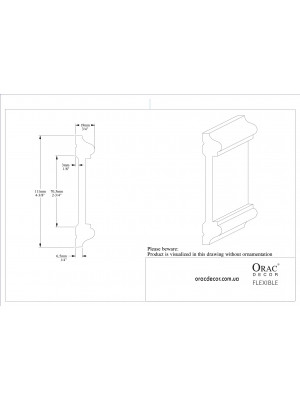 Молдинг гибкий Orac Decor P7020F