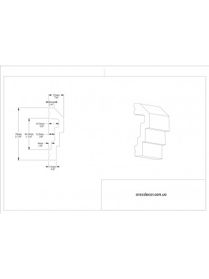 Молдинг гладкий Orac Decor P7070