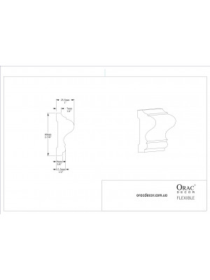Молдинг гибкий Orac Decor P8020F