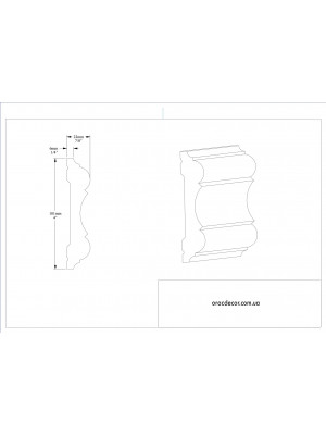 Молдинг гладкий Orac Decor P8040