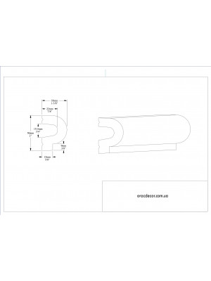 Молдинг гладкий Orac Decor P8060