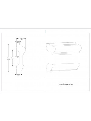Молдинг гладкий Orac Decor P9010