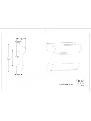 Молдинг гибкий Orac Decor P9010F