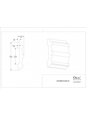 Молдинг гибкий Orac Decor P9020F