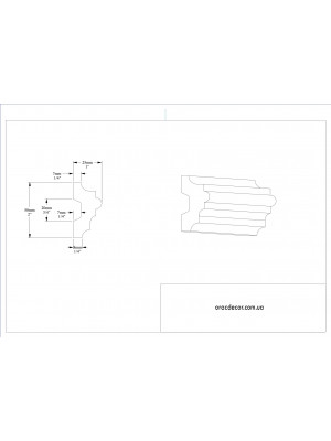 Молдинг гладкий Orac Decor P9040