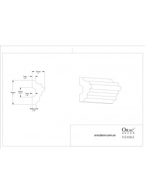 Молдинг гибкий Orac Decor P9040F