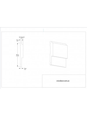 Молдинг гладкий Orac Decor P9900