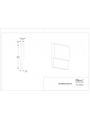 Молдинг гибкий Orac Decor P9900F