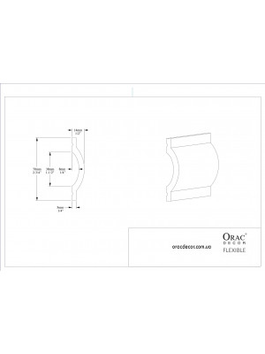 Молдинг гибкий Orac Decor P9901F
