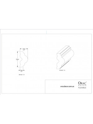 Молдинг гибкий Orac Decor PX103F