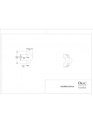 Молдинг гибкий Orac Decor PX120F