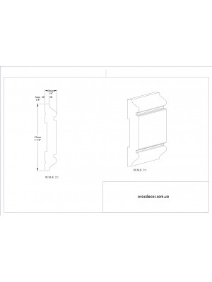 Молдинг гладкий Orac Decor PX144
