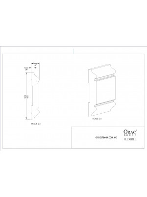 Молдинг гибкий Orac Decor PX144F