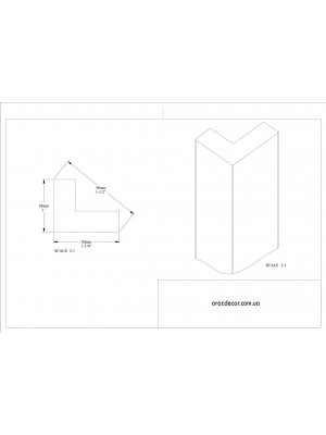 Молдинг гладкий Orac Decor PX164
