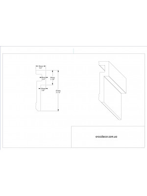 Молдинг гладкий Orac decor PX198
