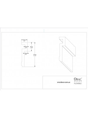 Молдинг гибкий Orac decor PX198F