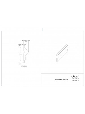 Молдинг гибкий Orac decor PX201F