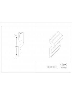 Молдинг гибкий Orac decor PX202F