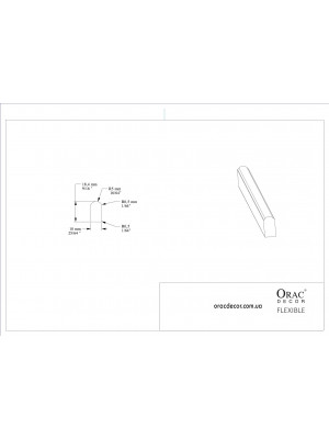 Молдинг гибкий Orac decor PX209F