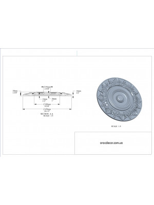 Потолочная розетка Orac Decor R17