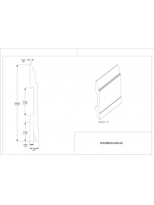 Напольный плинтус гладкий Orac Decor SX104