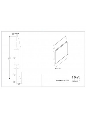 Напольный плинтус гибкий Orac decor SX104F